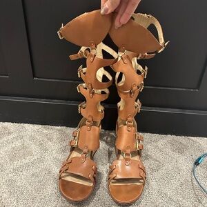 MICHAEL Michael Kors Brown Gladiator Sandals- taking down Jan 30th at 5pm